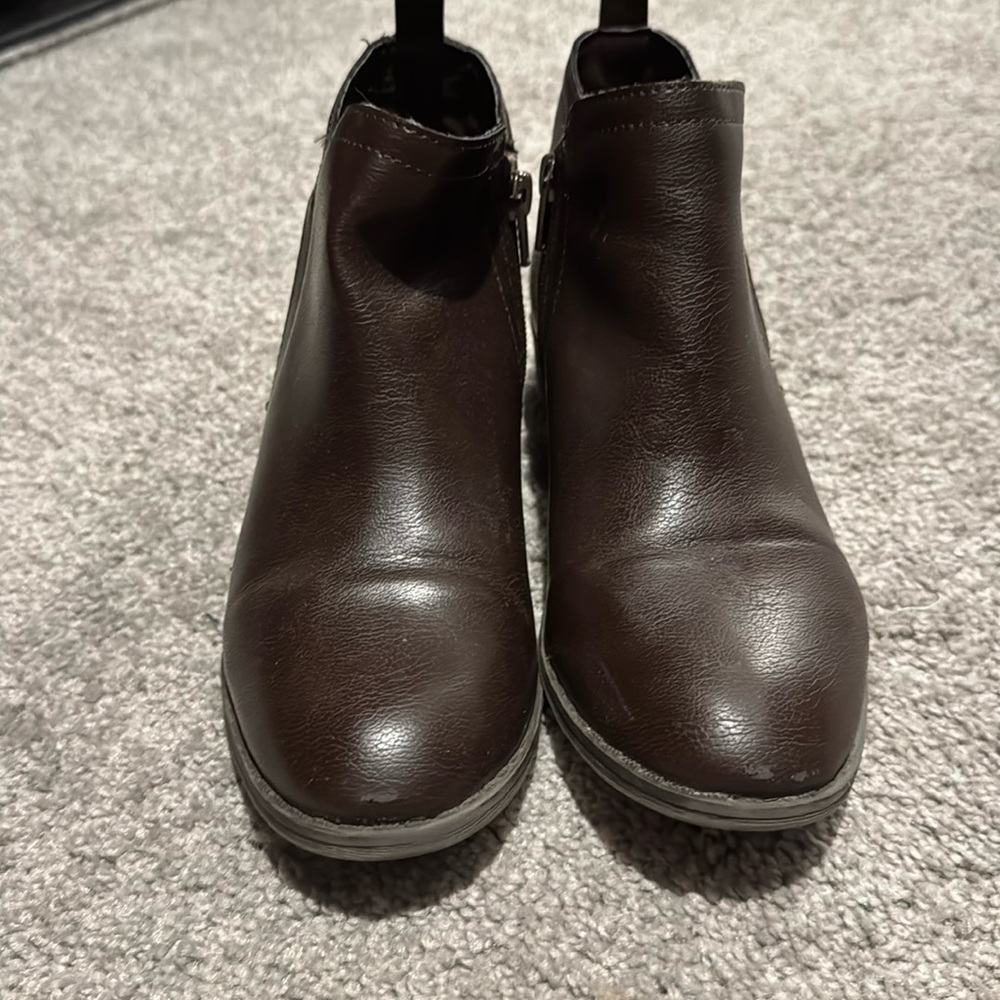Brown booties